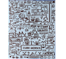 MATRIKAS CUBE WORK A5 OFFICE PAD Multi-Colour